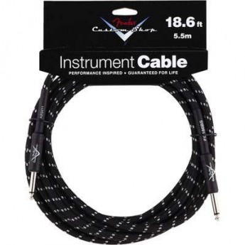Шнур Jack-Jack FENDER CUSTOM SHOP 18.6 NSTRUMENT CABLE BLACK TWEED 38028