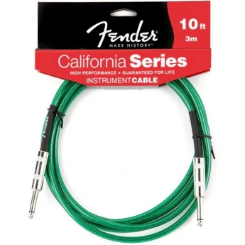 Шнур Jack-Jack FENDER 10` CALIFORNIA CABLE SURF GREEN 38089