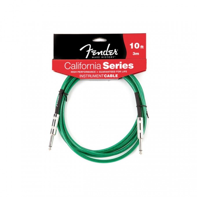 Шнур Jack-Jack FENDER 10` CALIFORNIA CABLE SURF GREEN 38089