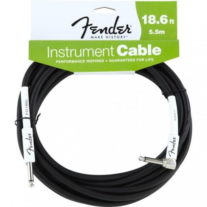 Шнур Jack-Jack FENDER 18.6 ANGLE INSTRUMENT CABLE BLACK 38148