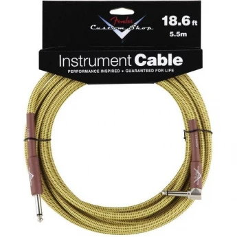 Шнур Jack-Jack FENDER CUSTOM SHOP 18.6 ANGLE INSTRUMENT CABLE TWEED 38180