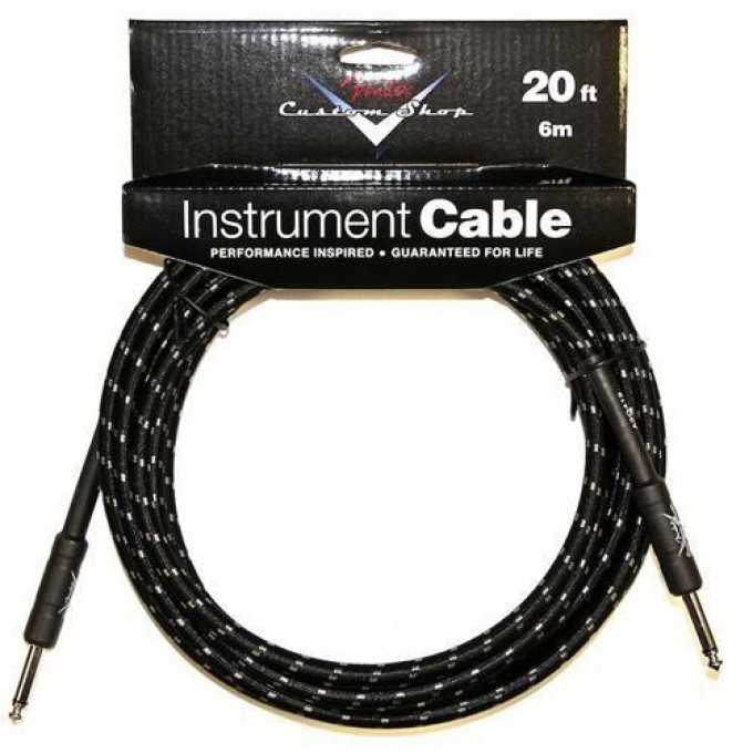 Шнур Jack-Jack FENDER CUSTOM SHOP CABLE 20 BLACK 38240